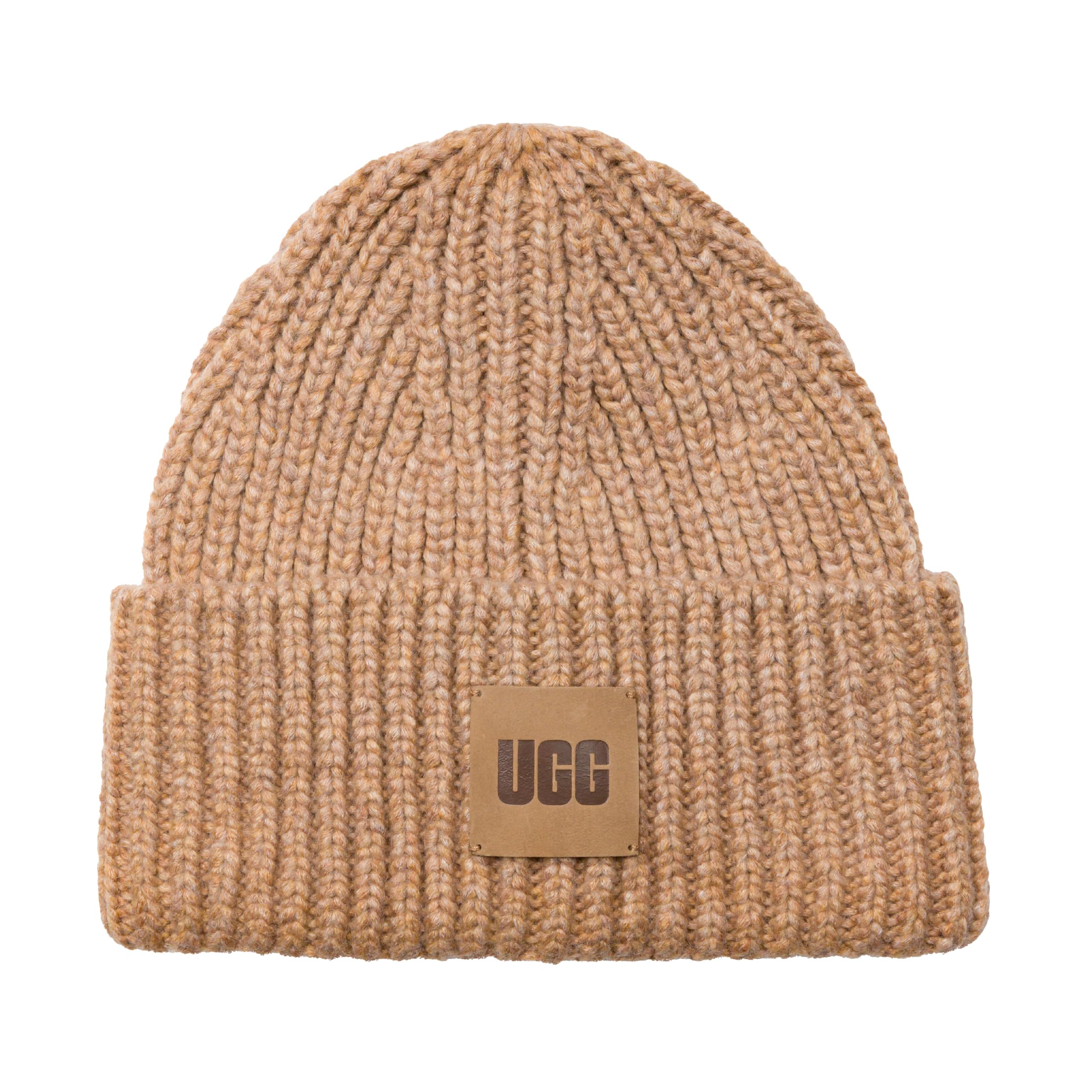 Foto 2 pulgar | Beanie Ugg Para Hombre, Con Borde Grueso, Mezcla De Lana Camel - Venta Internacional.