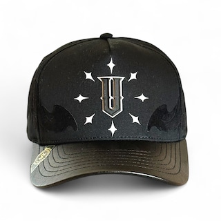 Foto 2 | Gorra Vago Style Black Angels Negra Ajustable de Moda con Visera Curva