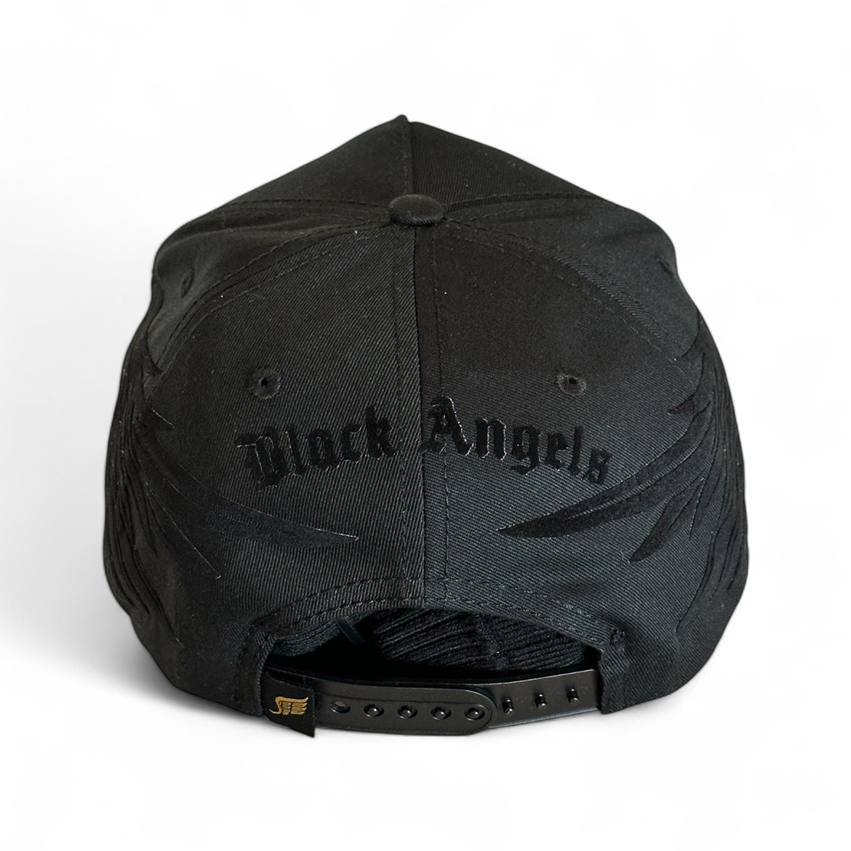 Foto 5 pulgar | Vago Style Gorra Black Angels Negra Ajustable De Moda Con Visera Curva