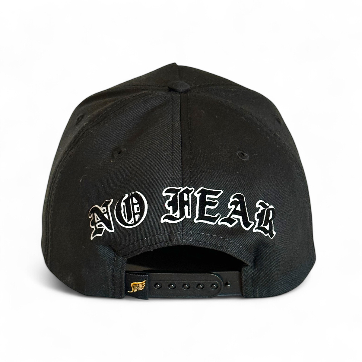 Foto 5 pulgar | Vago Style Gorra No Fear Negra Ajustable De Moda Con Visera Curva Negra