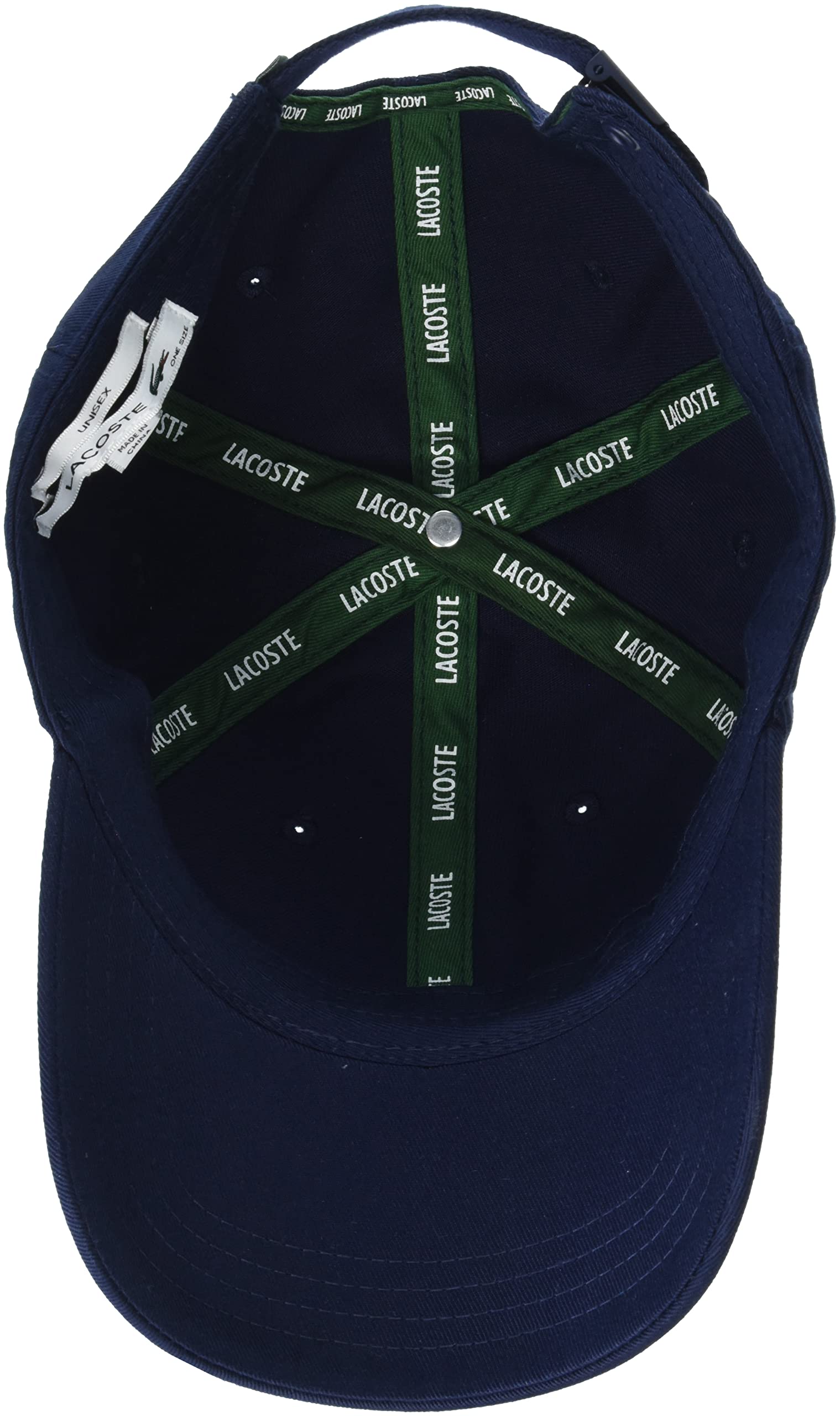 Foto 2 | Gorra Lacoste De Sarga De Algodón Orgánico Para Hombre En Color Rojo - Venta Internacional.