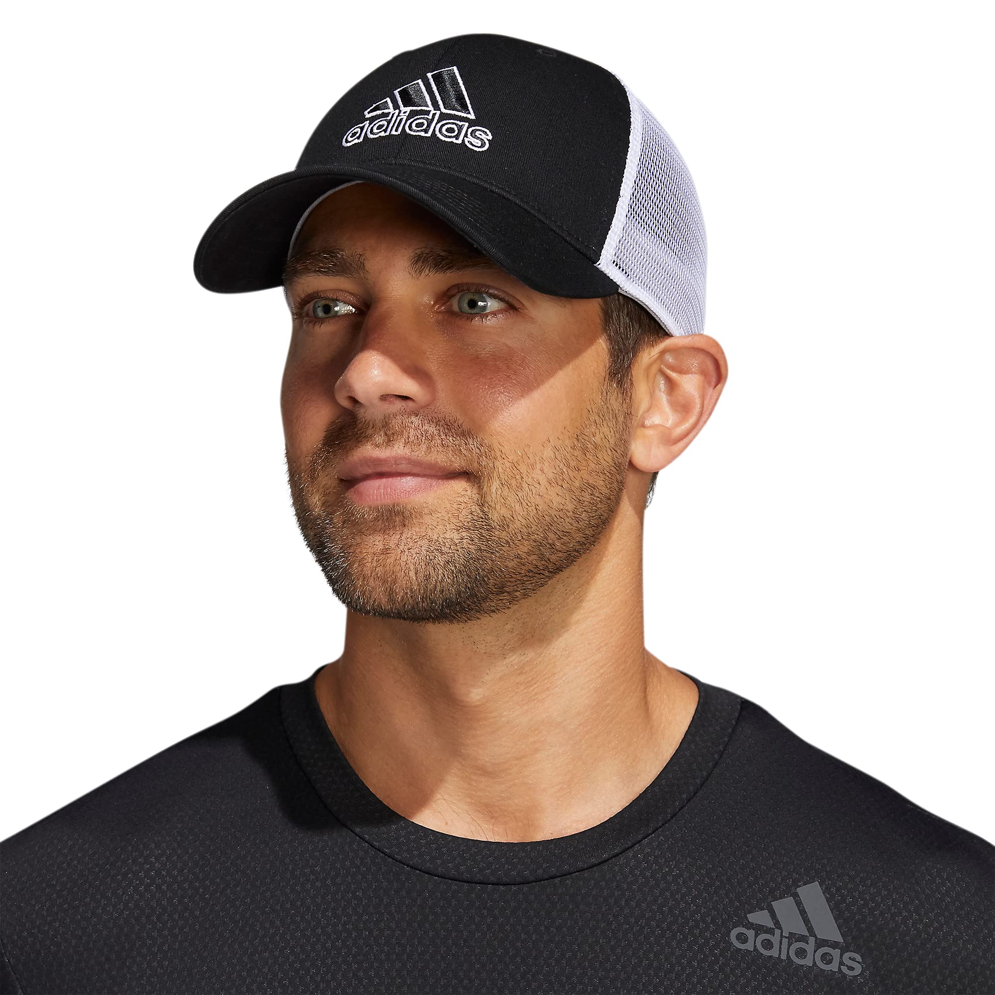 Foto 6 pulgar | Gorra Adidas Mesh Back Structured Low Crown Snapback Negra - Venta Internacional.