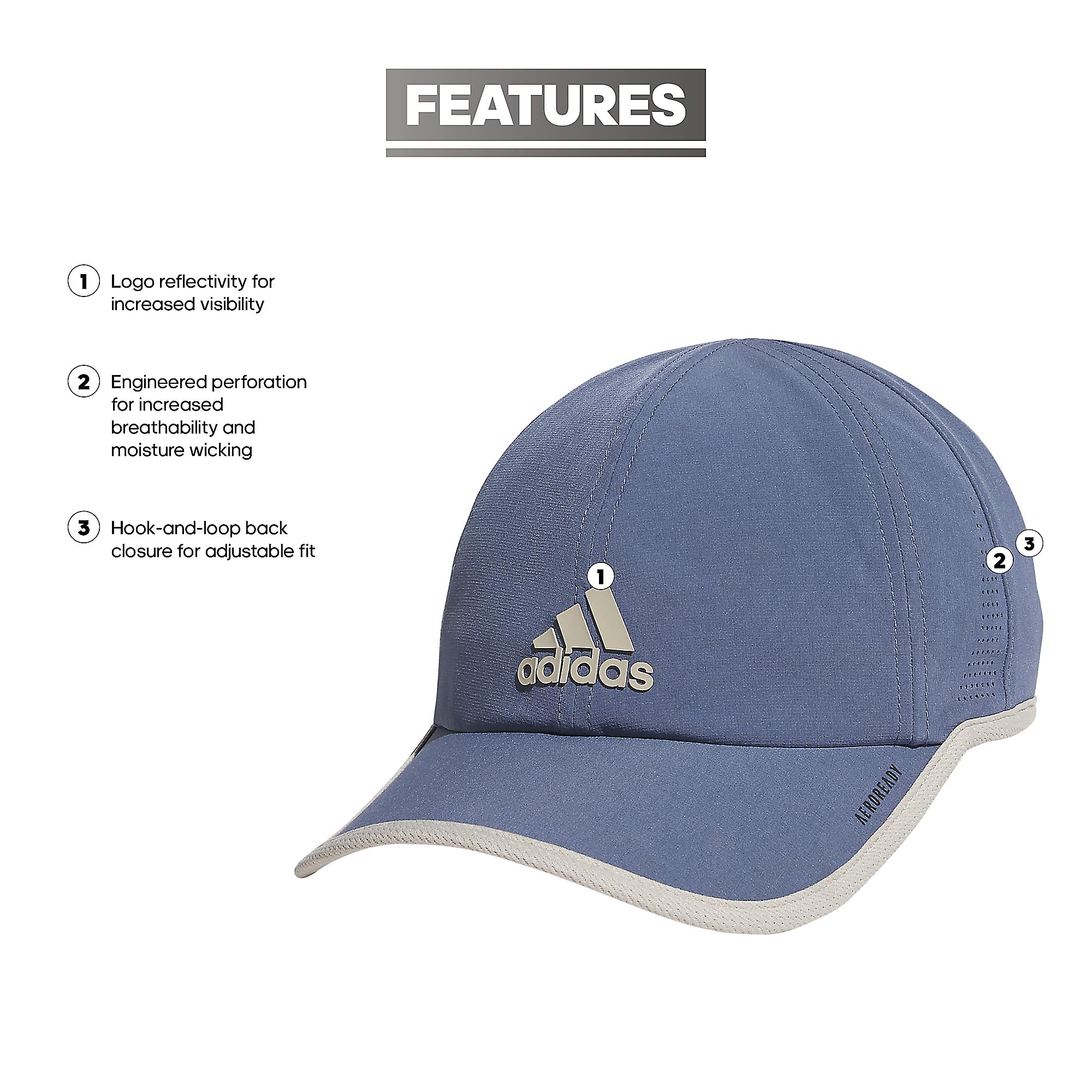 Foto 3 pulgar | Gorra Adidas Superlite Athletic Performance Preloved Ink Blue - Venta Internacional.