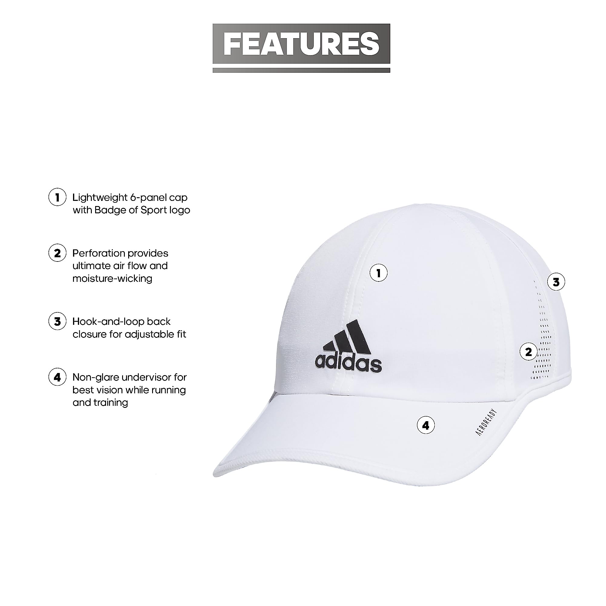 Foto 3 pulgar | Gorra Adidas Superlite Athletic Performance Workout Para Hombre - Venta Internacional.