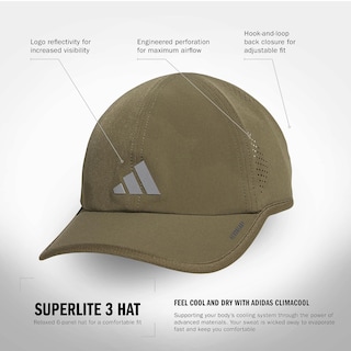 Foto 2 | Gorra Adidas Superlite Athletic Performance Verde Oliva - Venta Internacional.