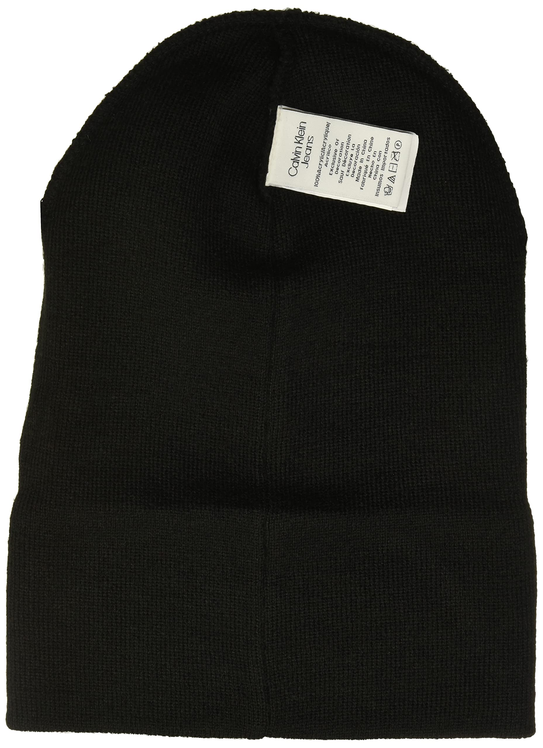 Foto 4 pulgar | Gorro Calvin Klein Para Hombre, Negro, Con Logotipo Grande, Talla Única - Venta Internacional.