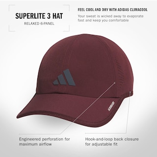 Foto 2 | Gorra Adidas Superlite Athletic Performance Para Hombre, Color Rojo Aurora - Venta Internacional.