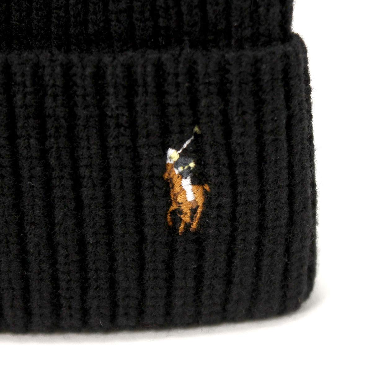 Foto 2 | Gorro Polo Ralph Lauren Signature Merino Puff Negro - Venta Internacional.