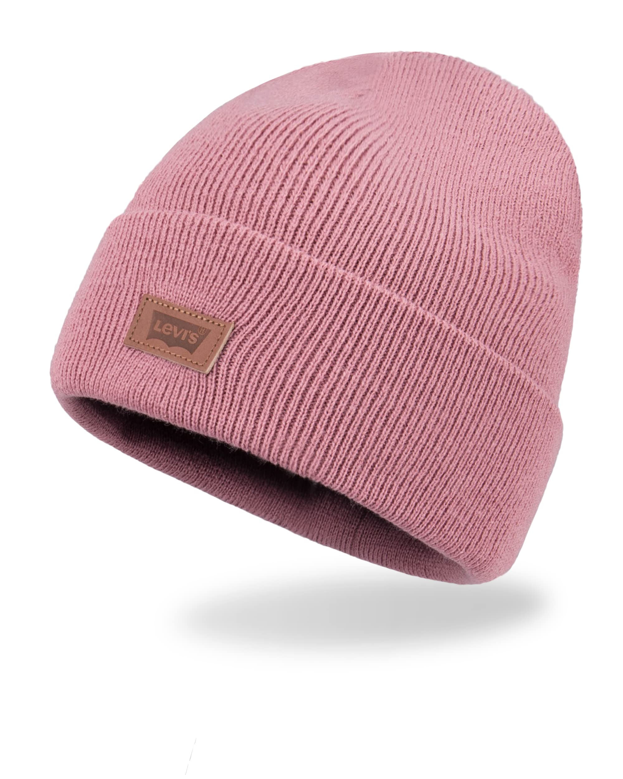 Foto 2 pulgar | Gorro Levi's Classic, Cálido, De Punto Polar Para Invierno, Con Forro Polar, Rosa - Venta Internacional.