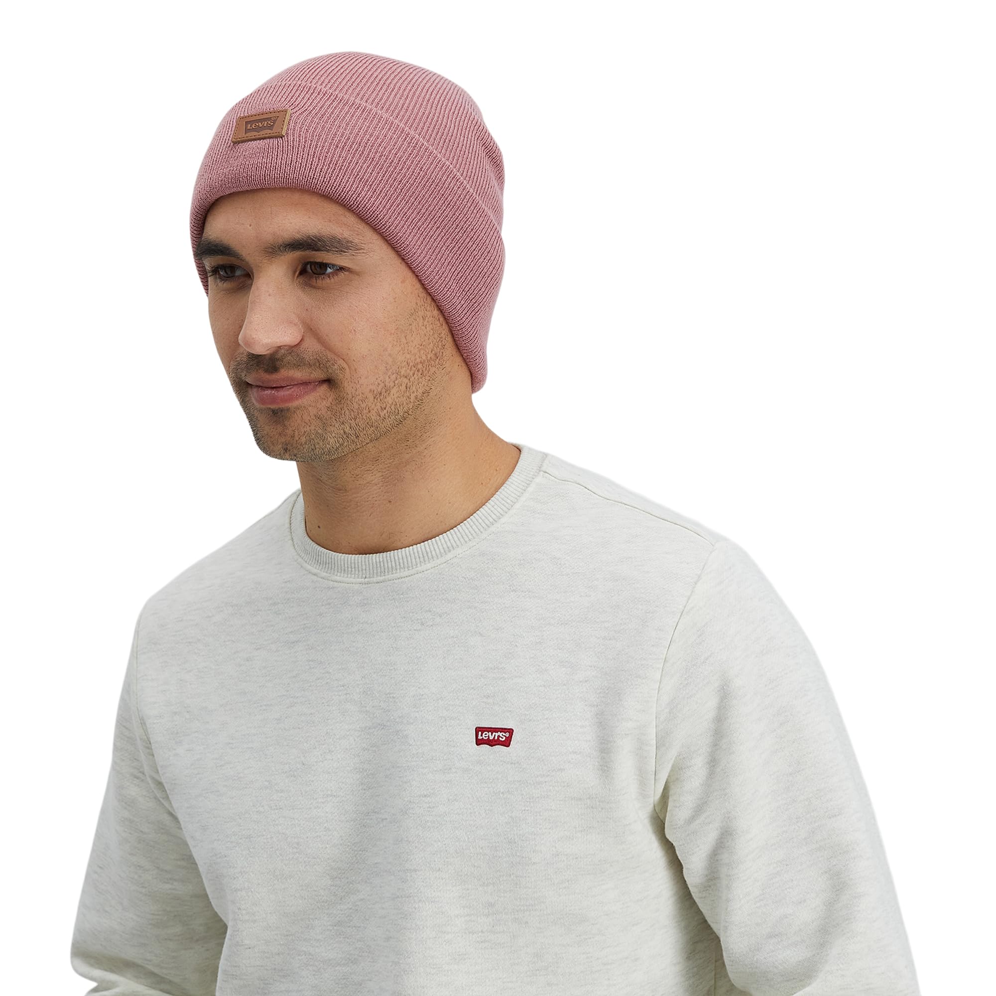 Foto 7 pulgar | Gorro Levi's Classic, Cálido, De Punto Polar Para Invierno, Con Forro Polar, Rosa - Venta Internacional.