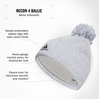 Foto 2 | Beanie Adidas Recon Ballie Gorro Para Hombre Blanco-gris Claro - Venta Internacional.