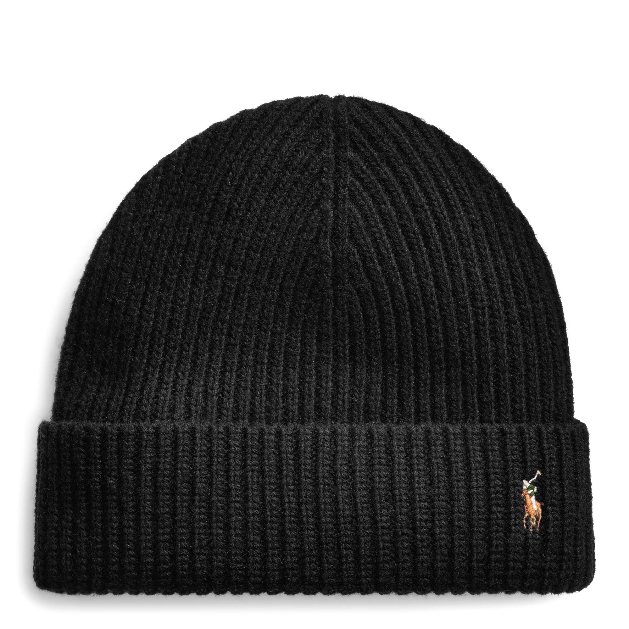 Foto 2 pulgar | Gorro Polo Ralph Lauren Signature En Mezcla De Lana Merino Negro - Venta Internacional.