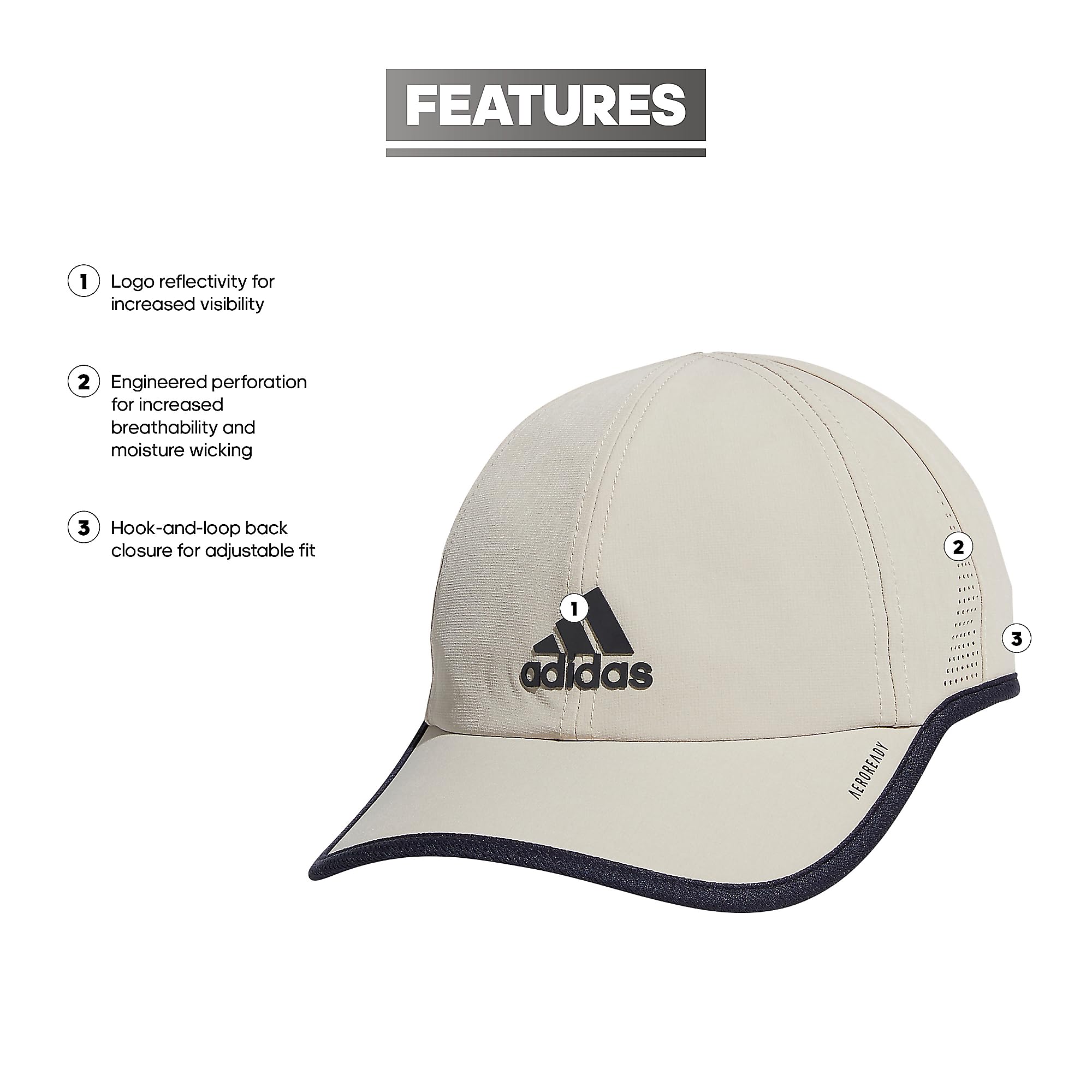 Foto 3 pulgar | Gorra Adidas Superlite Athletic Performance Wonder Beige - Venta Internacional.