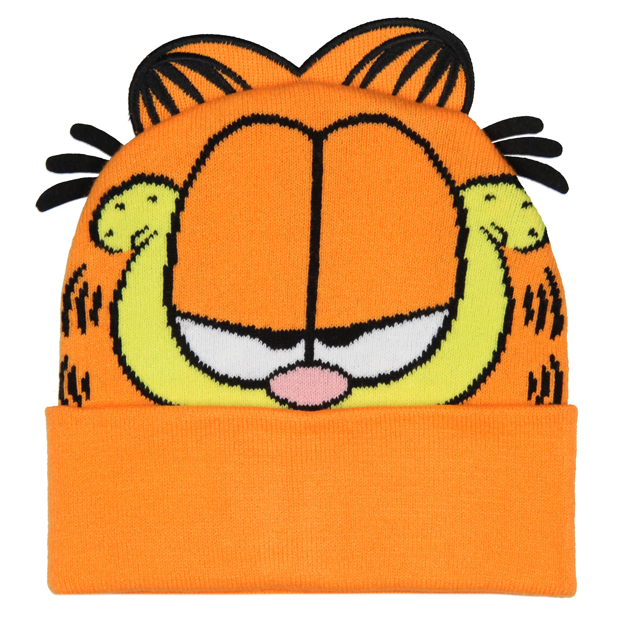 Foto 2 pulgar | Gorro Garfield Con Diseño Integral De Rostro Con Orejas 3d Para Hombre - Venta Internacional.