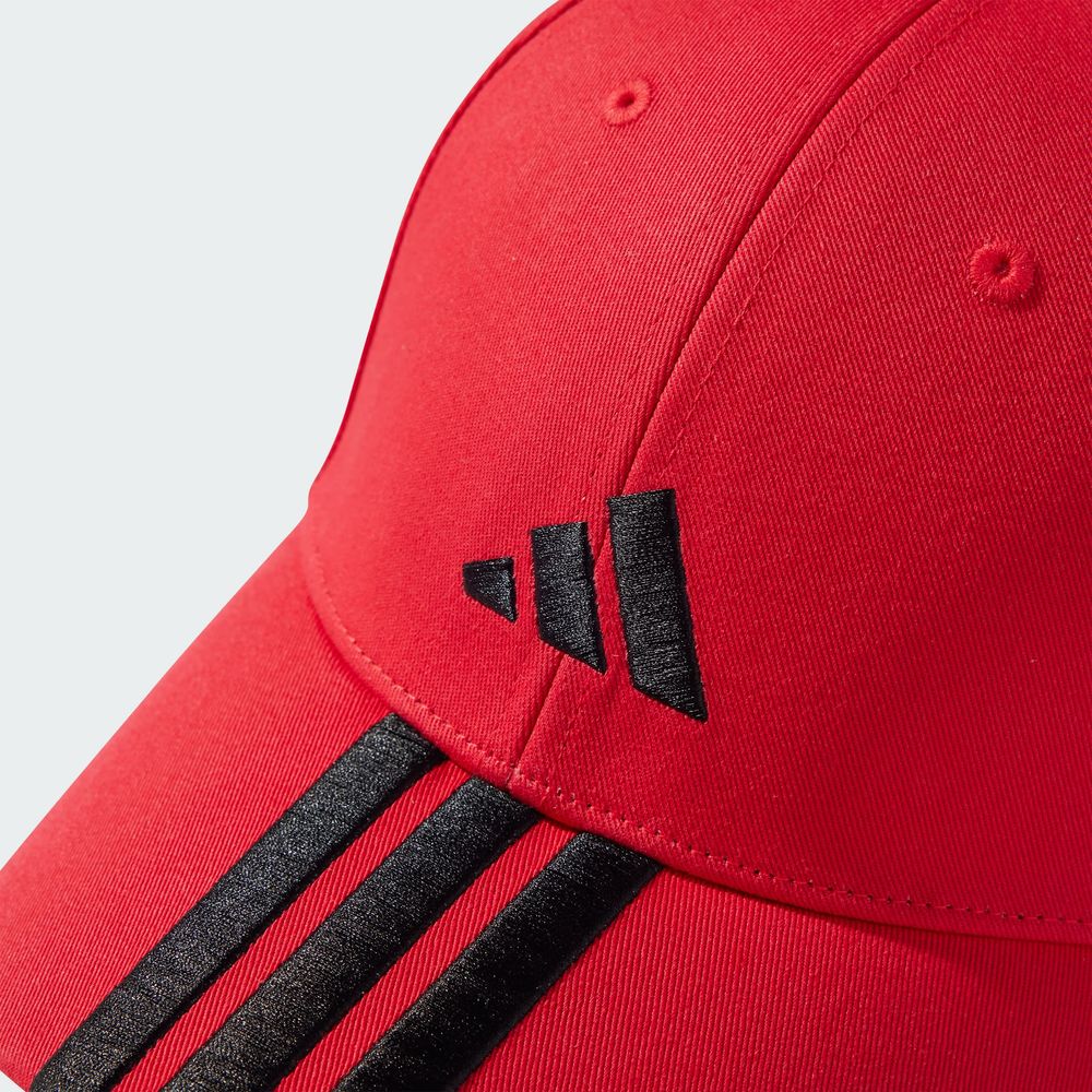 Foto 5 pulgar | Gorra Béisbol 3 Franjas New Logo Adidas Rojo Unisex