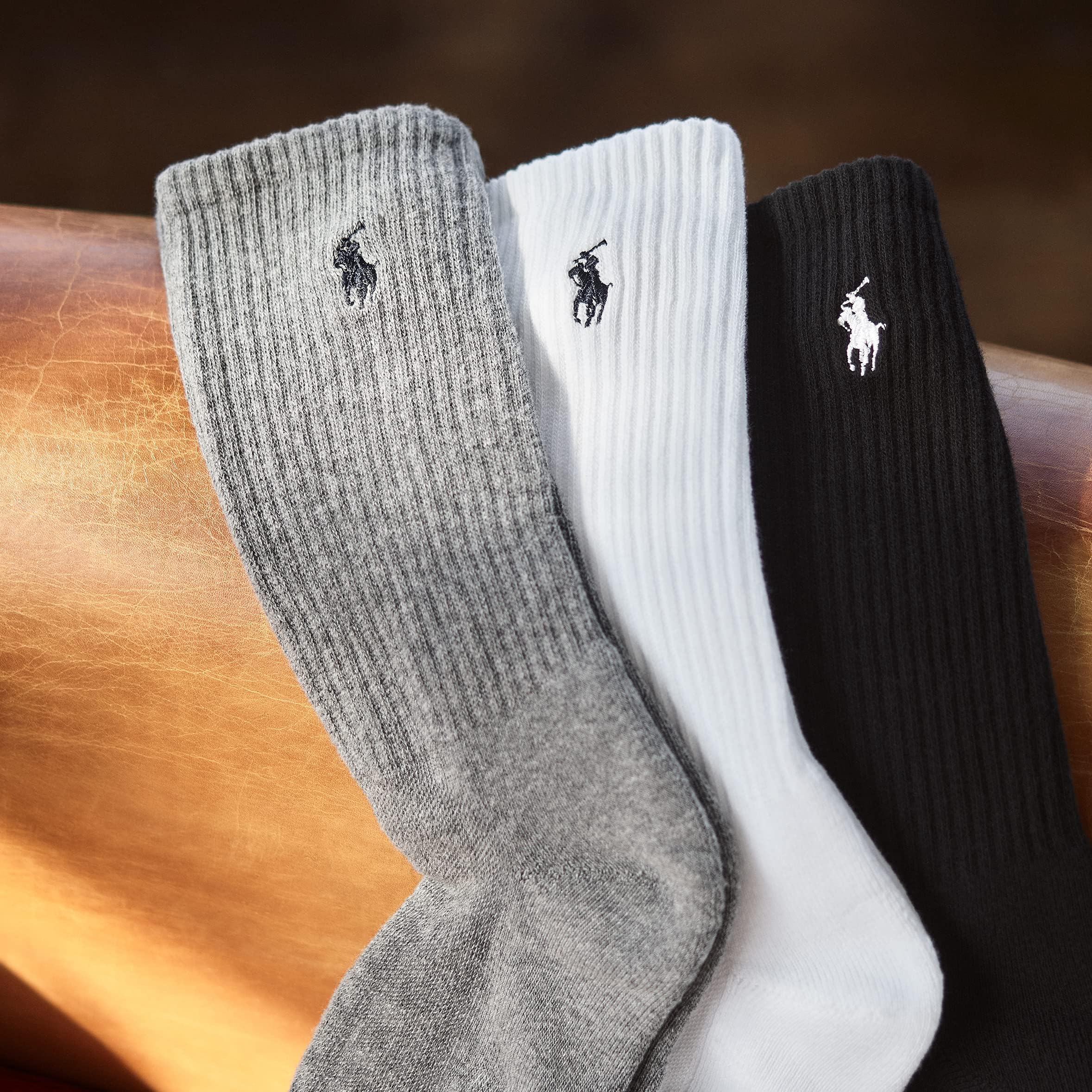 Foto 5 pulgar | Pack De 3 Calcetines Polo Ralph Lauren Big Polo Player Para Hombre - Venta Internacional.