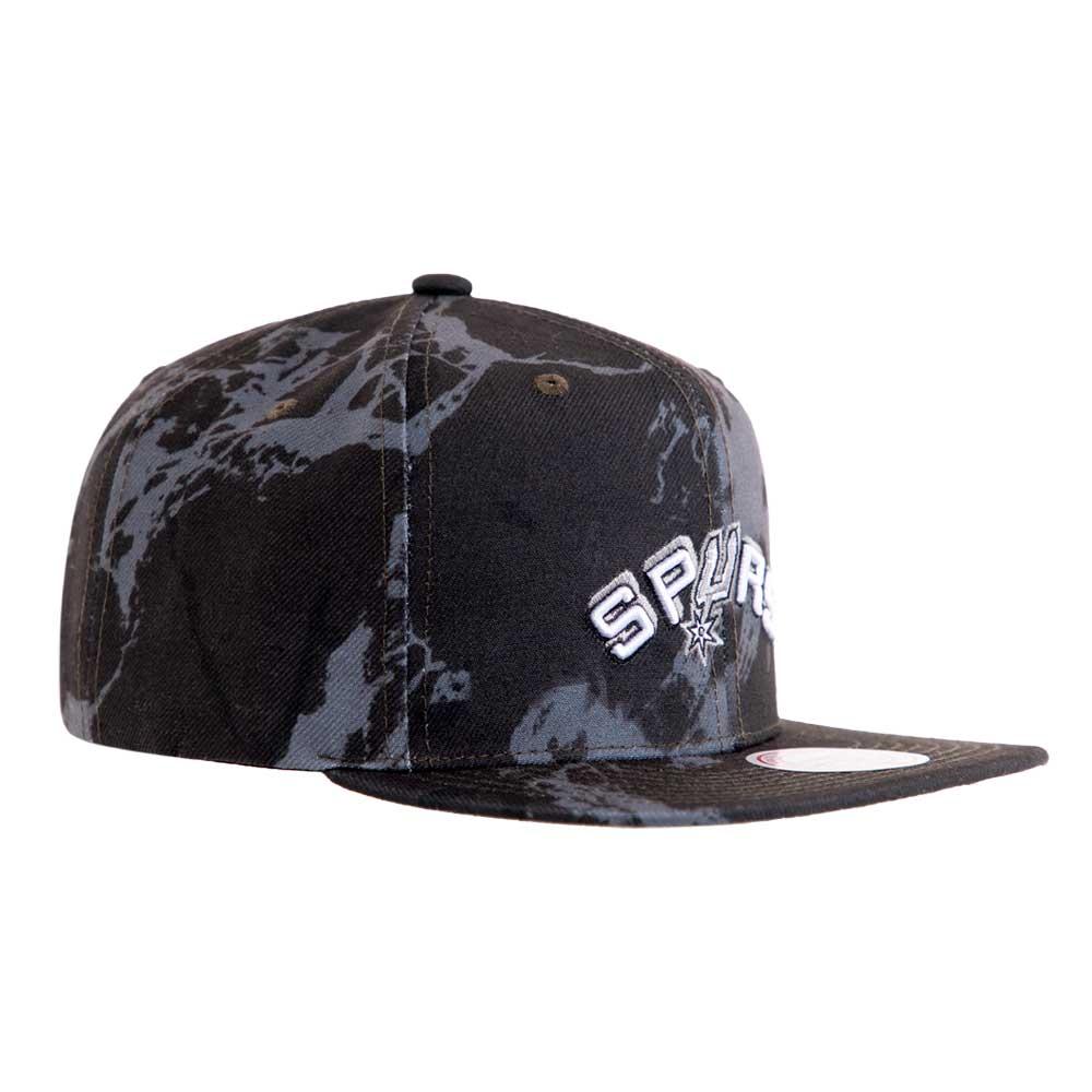 Foto 4 pulgar | Gorra Mitchell & Ness San Antonio Spurs Basquetbol Nba Negro Gris