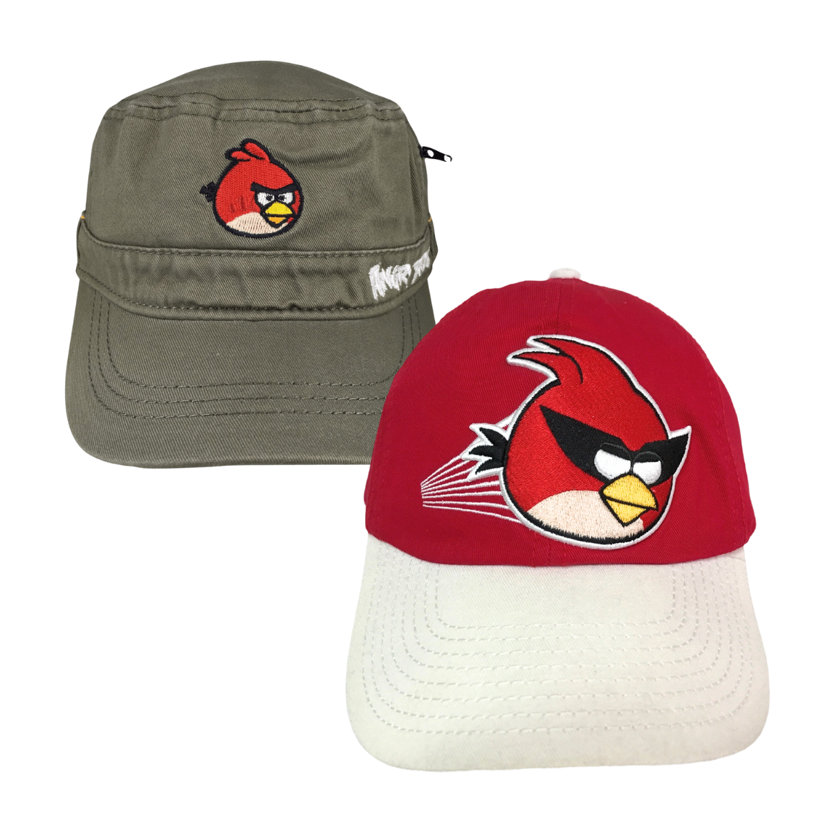 Kit 2 Piezas Gorra Adulto Angry Birds Color Rojo