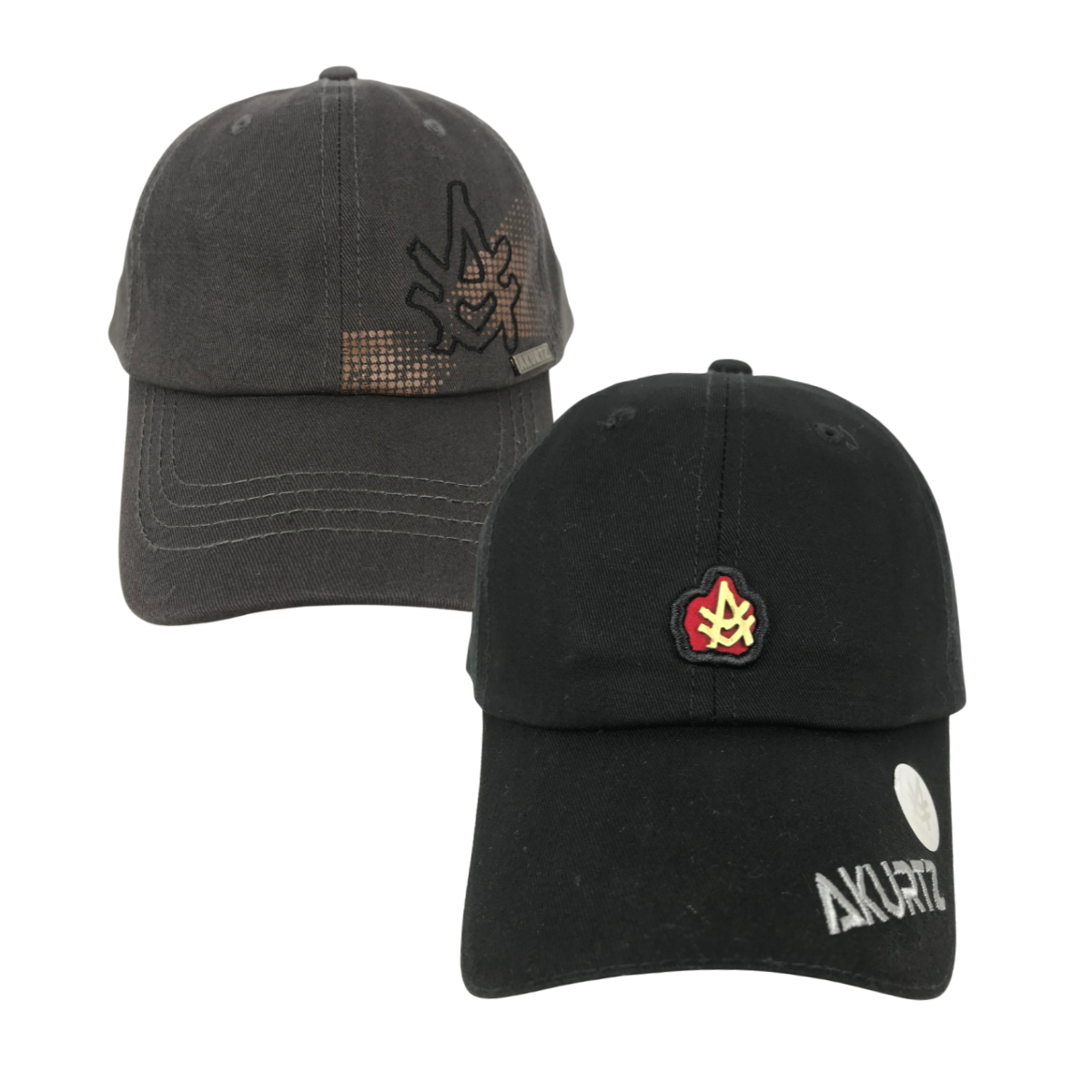 Foto 2 pulgar | Kit 2 Piezas Gorra Adulto Akurtz Bordada Color Negro