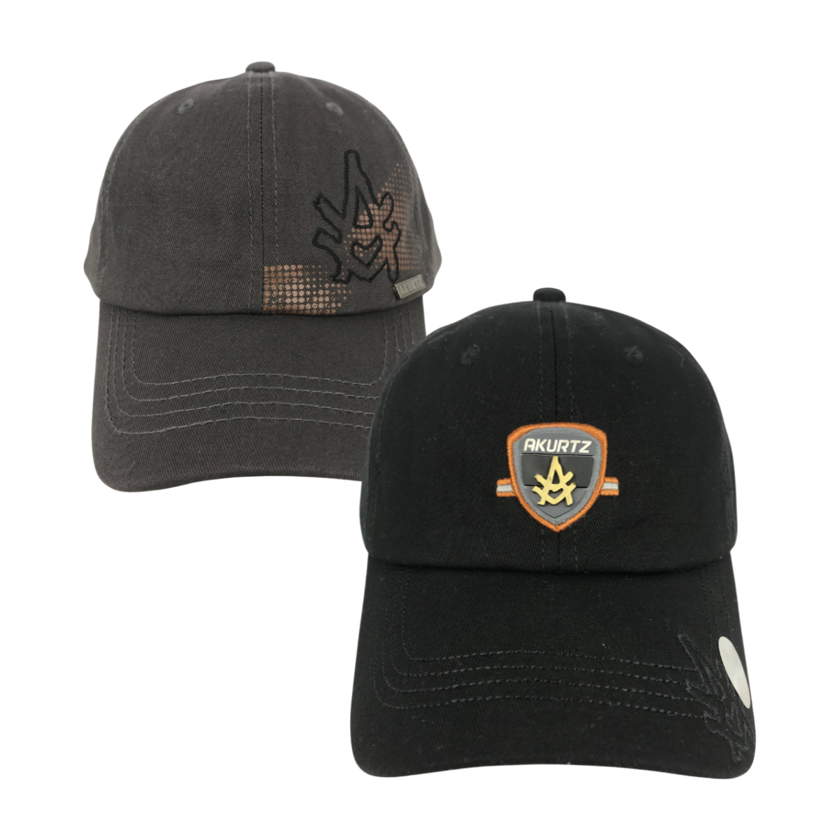 Foto 1 | Kit 2 Piezas Gorra Adulto Akurtz Bordada Color Gris Oscuro