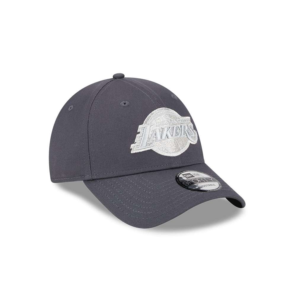 Foto 4 pulgar | New Era Gorra Los Angeles Lakers Metallic Nba 9forty Ajustable Unisex Color Gris