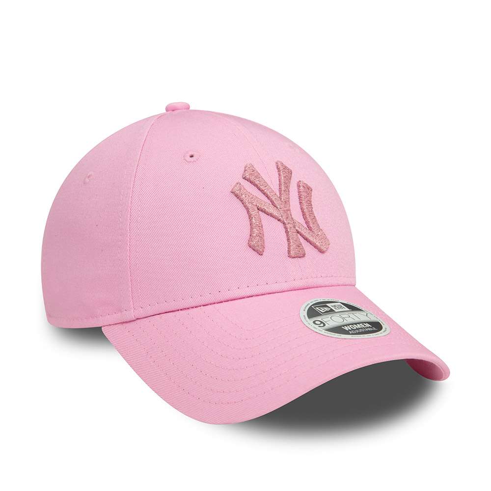 Foto 4 pulgar | New Era Gorra Ny Yankees Metallic Logo Mlb 9forty Ajustable Para Mujer Color Rosa