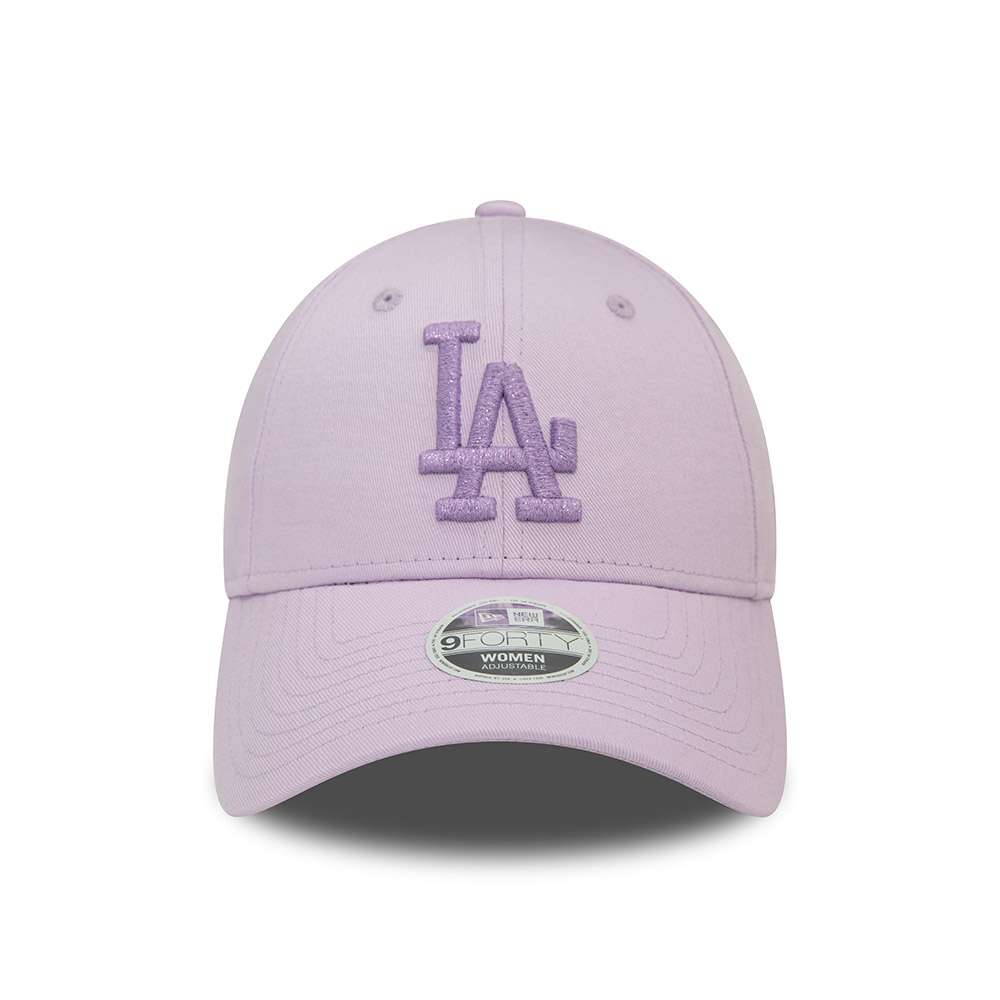 Foto 3 pulgar | New Era Gorra Los Angeles Dodgers Metallic Logo Mlb 9forty Ajustable Para Mujer Color Púrpura