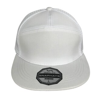 Foto 2 | Gorra Plana Trucker Poliéster 7 Gajos Color Blanco