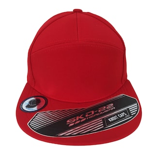 Foto 2 | Gorra Plana Lisa Poliéster 7 Gajos Color Rojo
