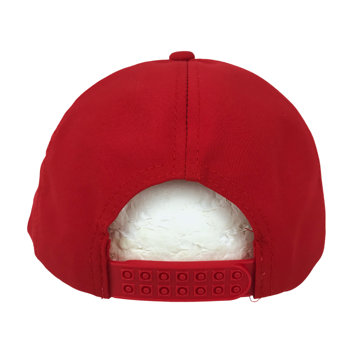 Foto 5 pulgar | Gorra Plana Lisa Poliéster 7 Gajos Color Rojo