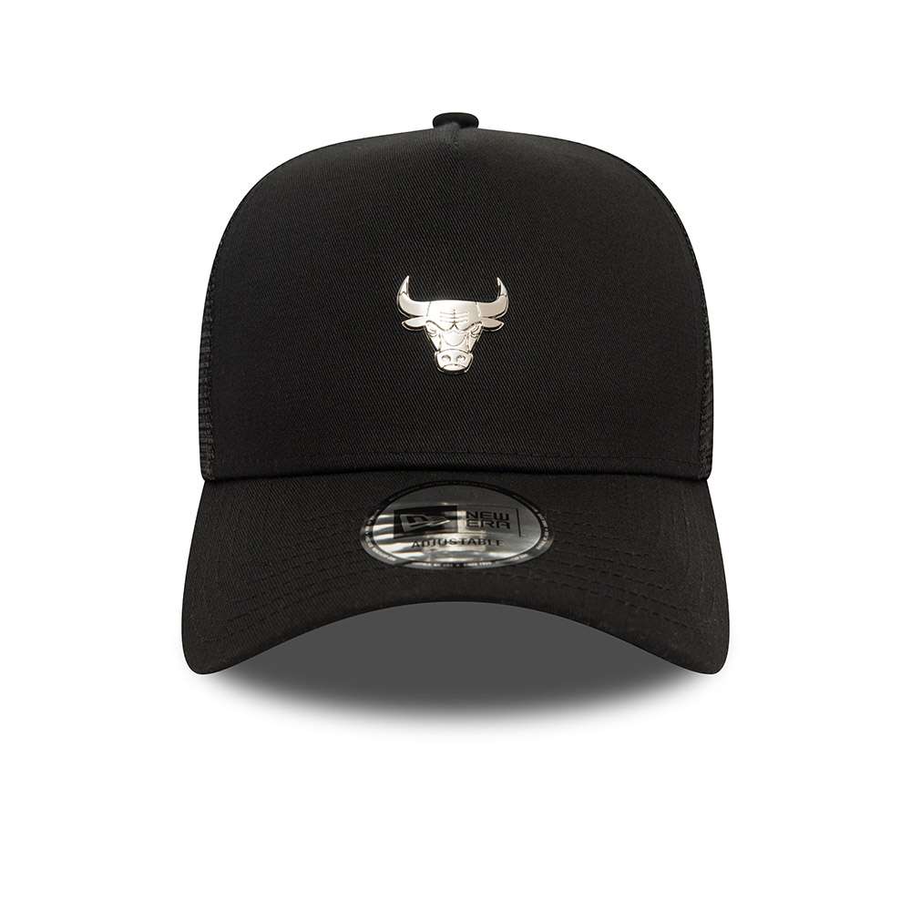 Foto 2 | New Era Gorra Chicago Bulls Metallic Badge Nba 9forty A-frame Trucker Ajustable Negro Unisex