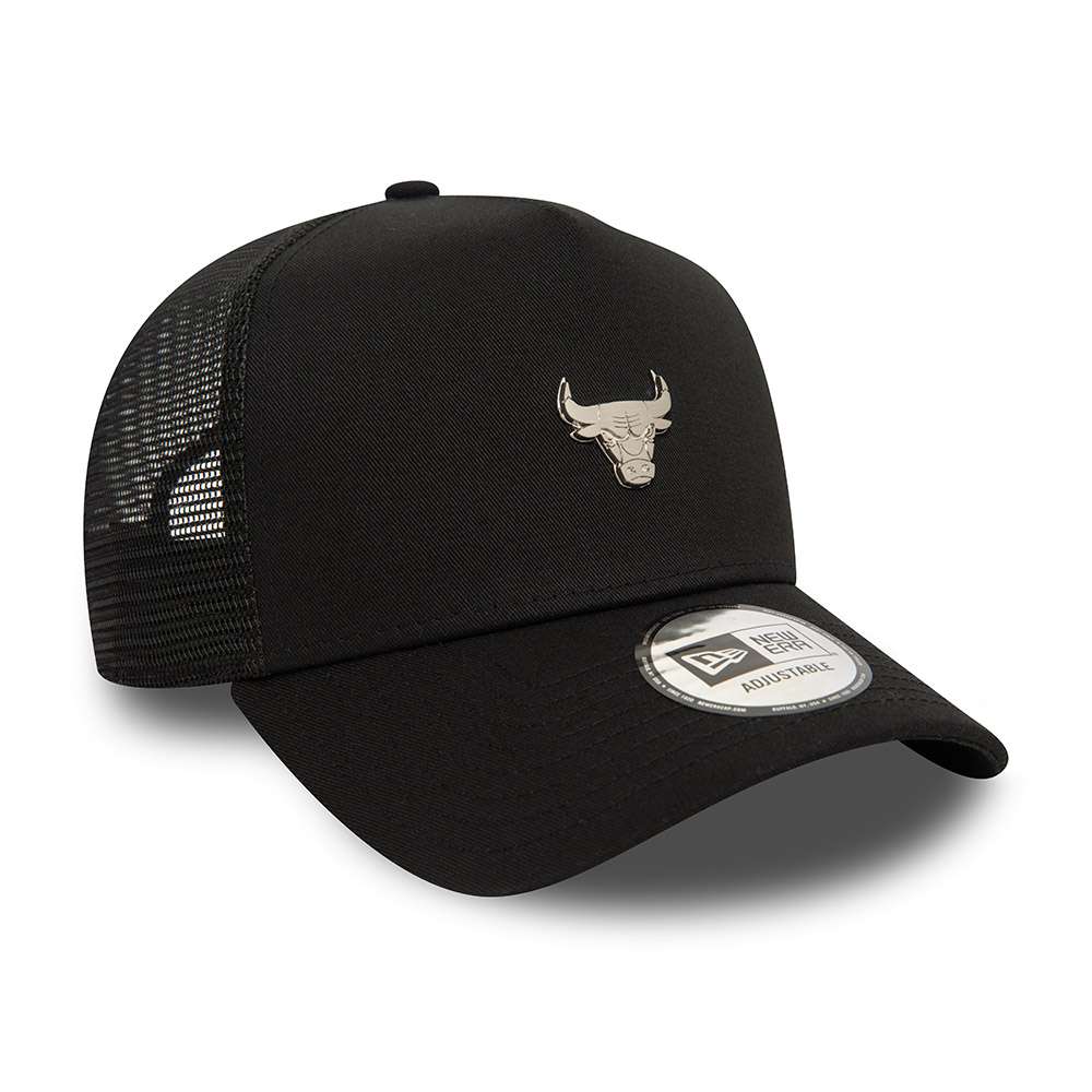 Foto 3 | New Era Gorra Chicago Bulls Metallic Badge Nba 9forty A-frame Trucker Ajustable Negro Unisex