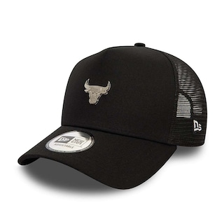 Foto 6 | New Era Gorra Chicago Bulls Metallic Badge Nba 9forty A-frame Trucker Ajustable Negro Unisex