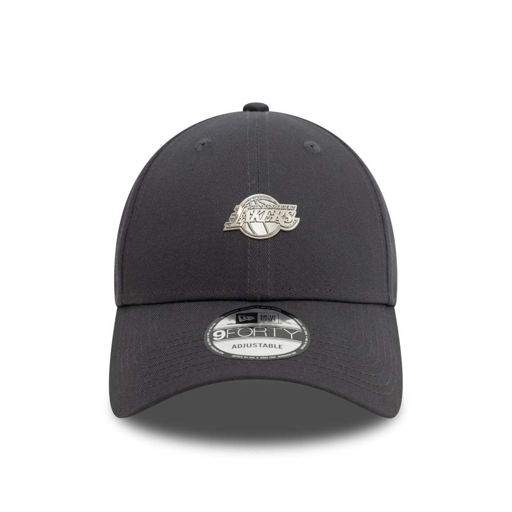 Foto 3 pulgar | Gorra New Era Los Angeles Lakers NBA 9Forty Ajustable Gris