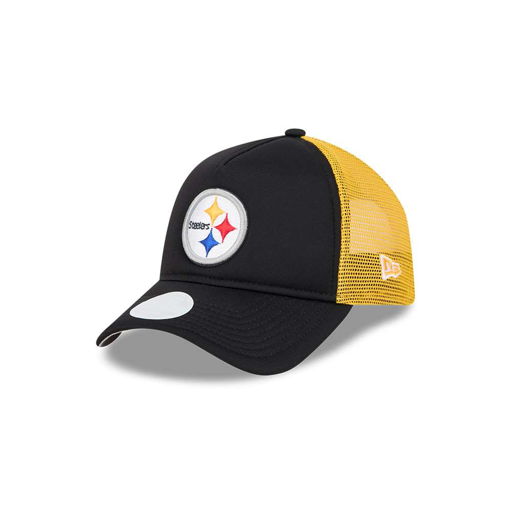 Foto 2 pulgar | Gorra New Era  Pittsburgh Steelers Basic Trucker Nfl 9forty A-frame Ajustable Negro  para Mujer