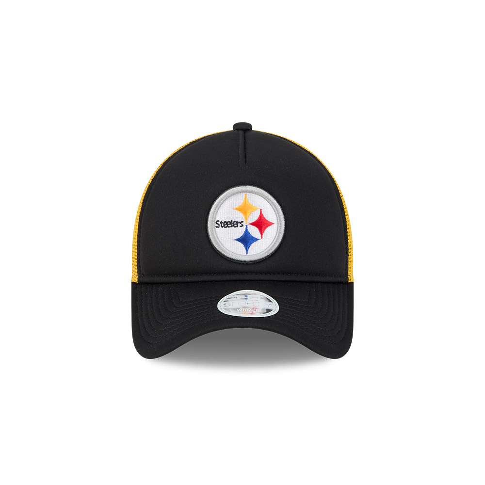 Foto 3 pulgar | Gorra New Era  Pittsburgh Steelers Basic Trucker Nfl 9forty A-frame Ajustable Negro  para Mujer