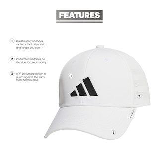 Foto 2 | Gorra Adidas Gameday Structured Stretch Fit Blanco/negro - Venta Internacional.