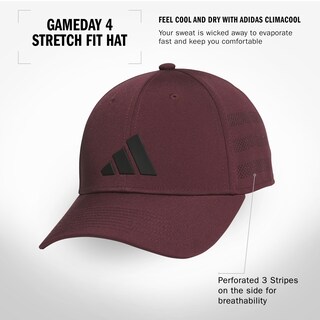 Foto 2 | Gorra Adidas Gameday Structured Stretch Fit Aurora Ruby Red - Venta Internacional.