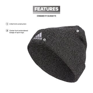 Foto 2 | Gorro Adidas Team Issue Fold Para Hombre, Color Negro-onix, Gris/blanco - Venta Internacional.