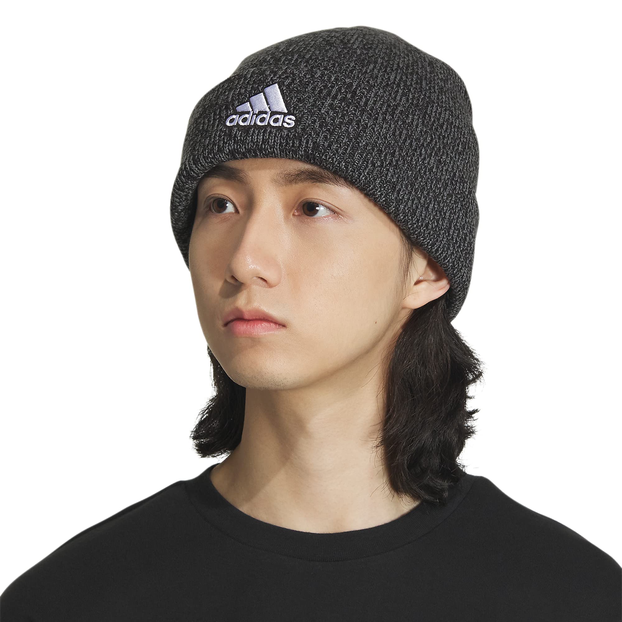 Foto 6 pulgar | Gorro Adidas Team Issue Fold Para Hombre, Color Negro-onix, Gris/blanco - Venta Internacional.