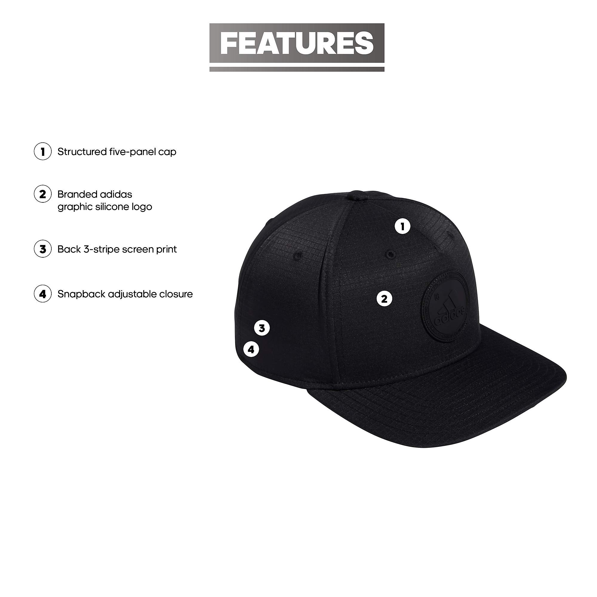 Foto 3 pulgar | Gorra Adidas Affiliate Ii Para Hombre Negro/negro - Venta Internacional.