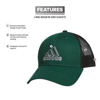 Foto 2 | Gorra Adidas Mesh Back Structured Low Crown Snapback Green - Venta Internacional.