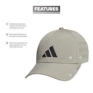 Foto 2 | Gorra Adidas Gameday Structured Stretch Fit Silver S/m - Venta Internacional.