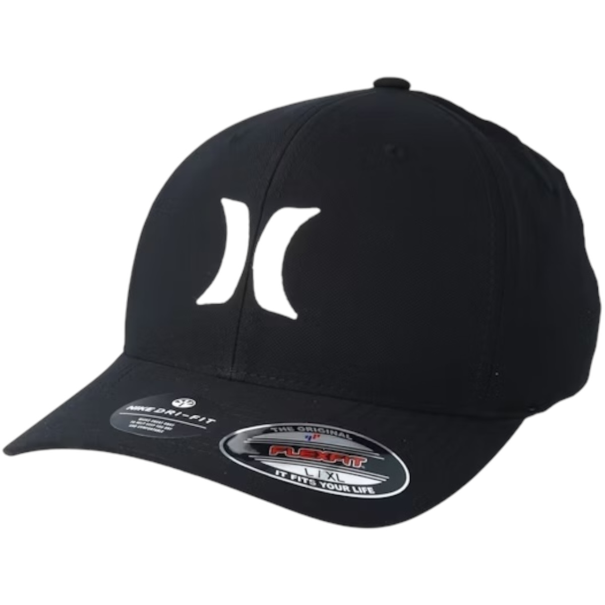 Foto 1 | Gorra Hurley Flexfit Negro Cerrada Unisex Curva - Original