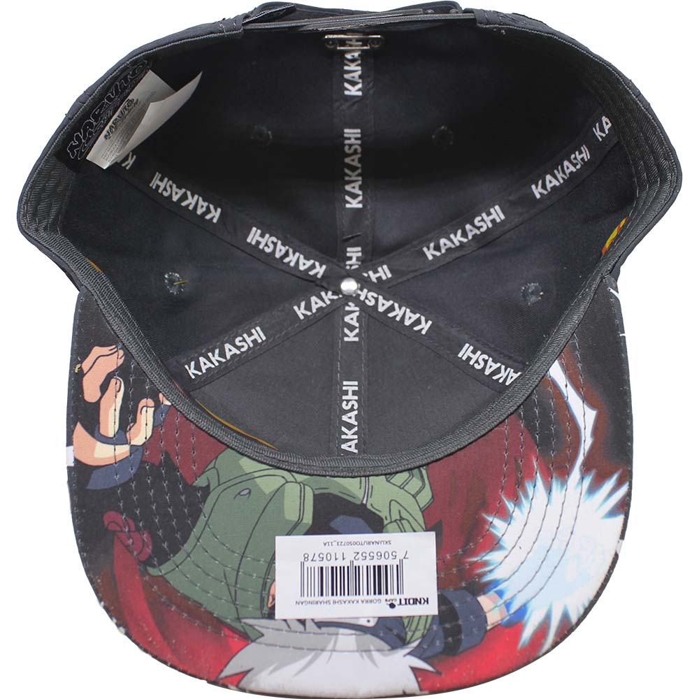 Foto 4 pulgar | Gorra Naruto Shippuden Kakashi 311b Color Negro