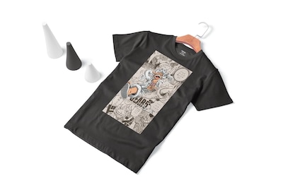 Foto 2 | Camiseta One Piece Luffy Gear 5 Negra Unisex Negra - Venta Internacional.