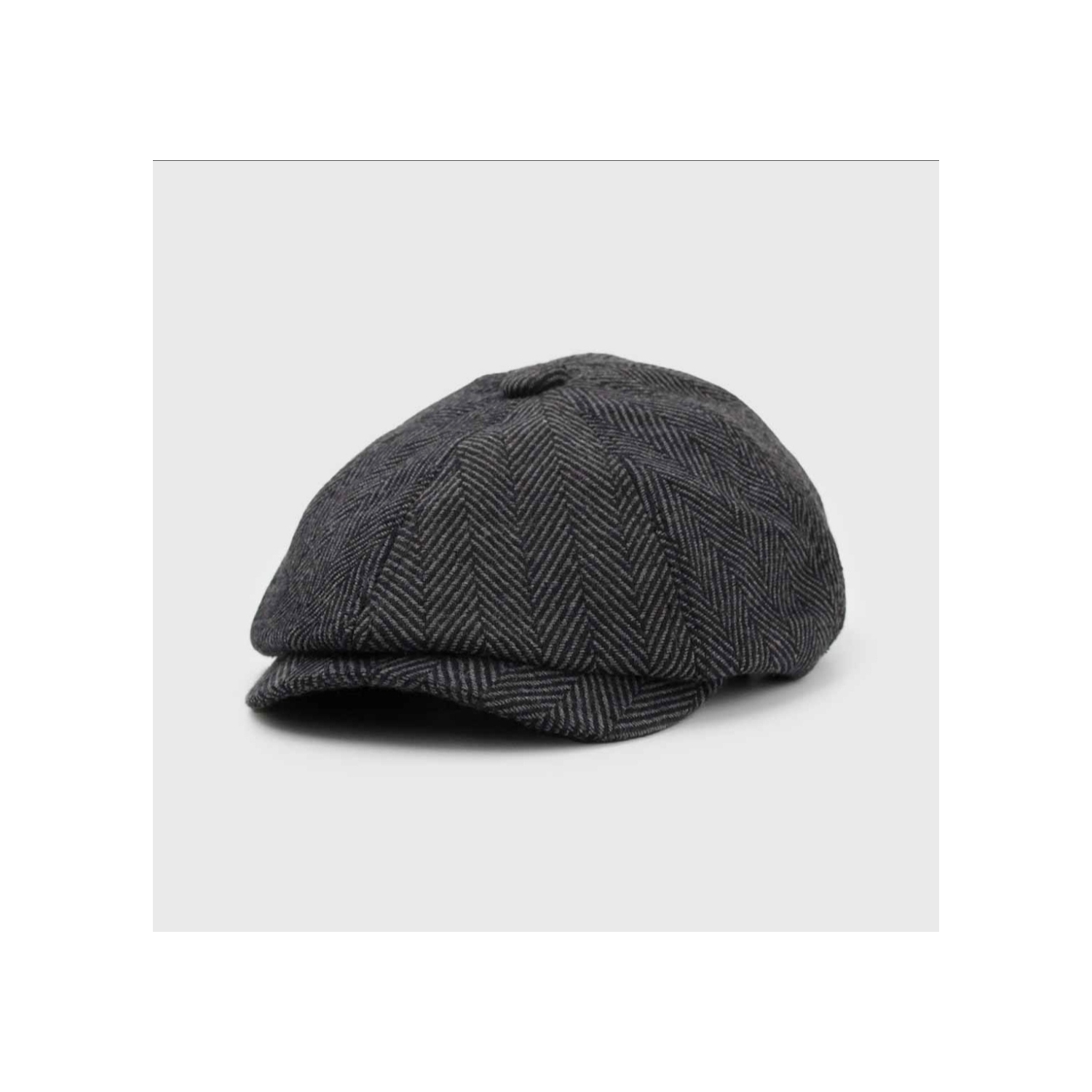 Gorro Tipo Boina Hattera 007gr Para Hombre Con Estampado De Rayas Grises - Venta Internacional.