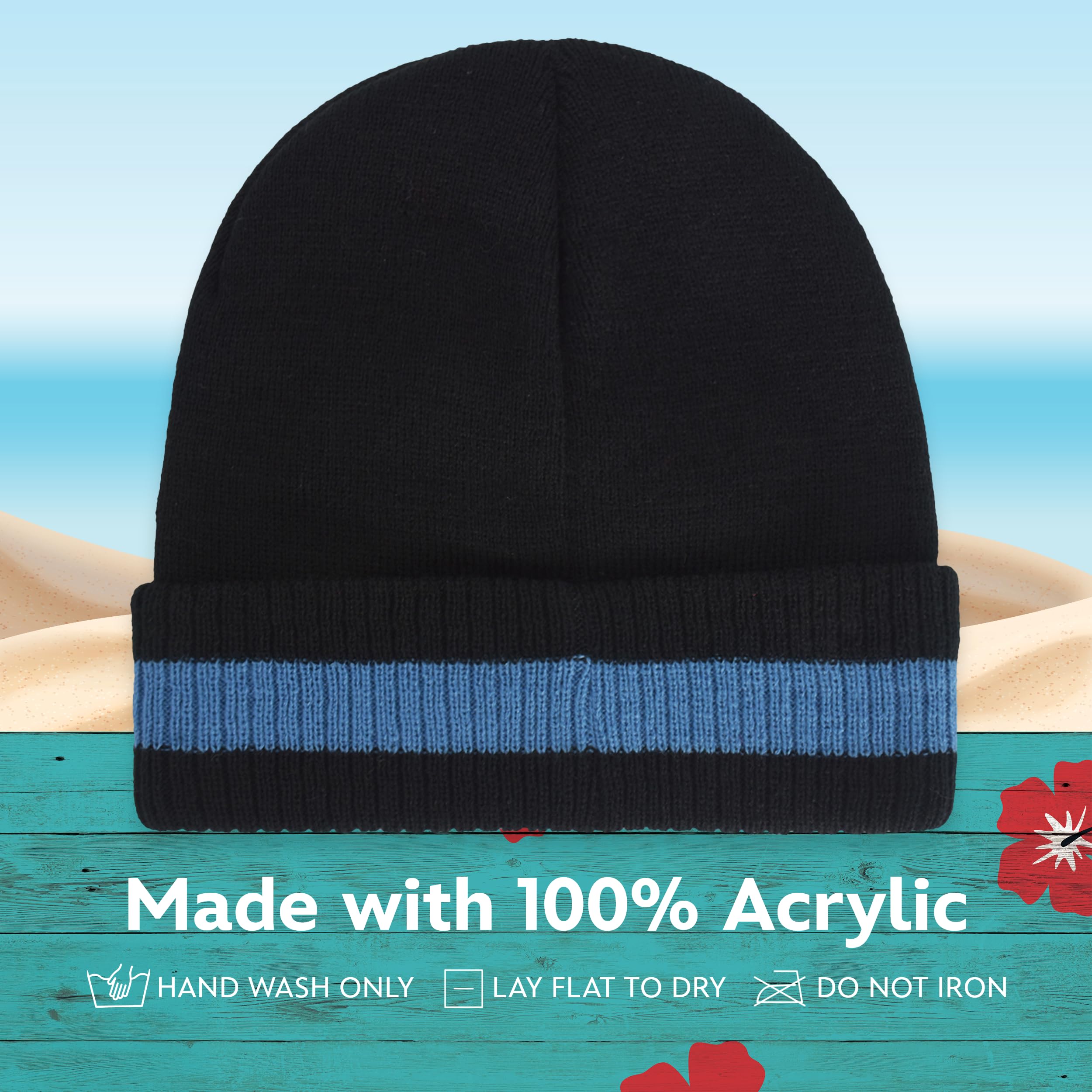 Foto 6 pulgar | Gorro Disney Stitch Peek-a-boo De Punto De Invierno A Rayas - Venta Internacional.