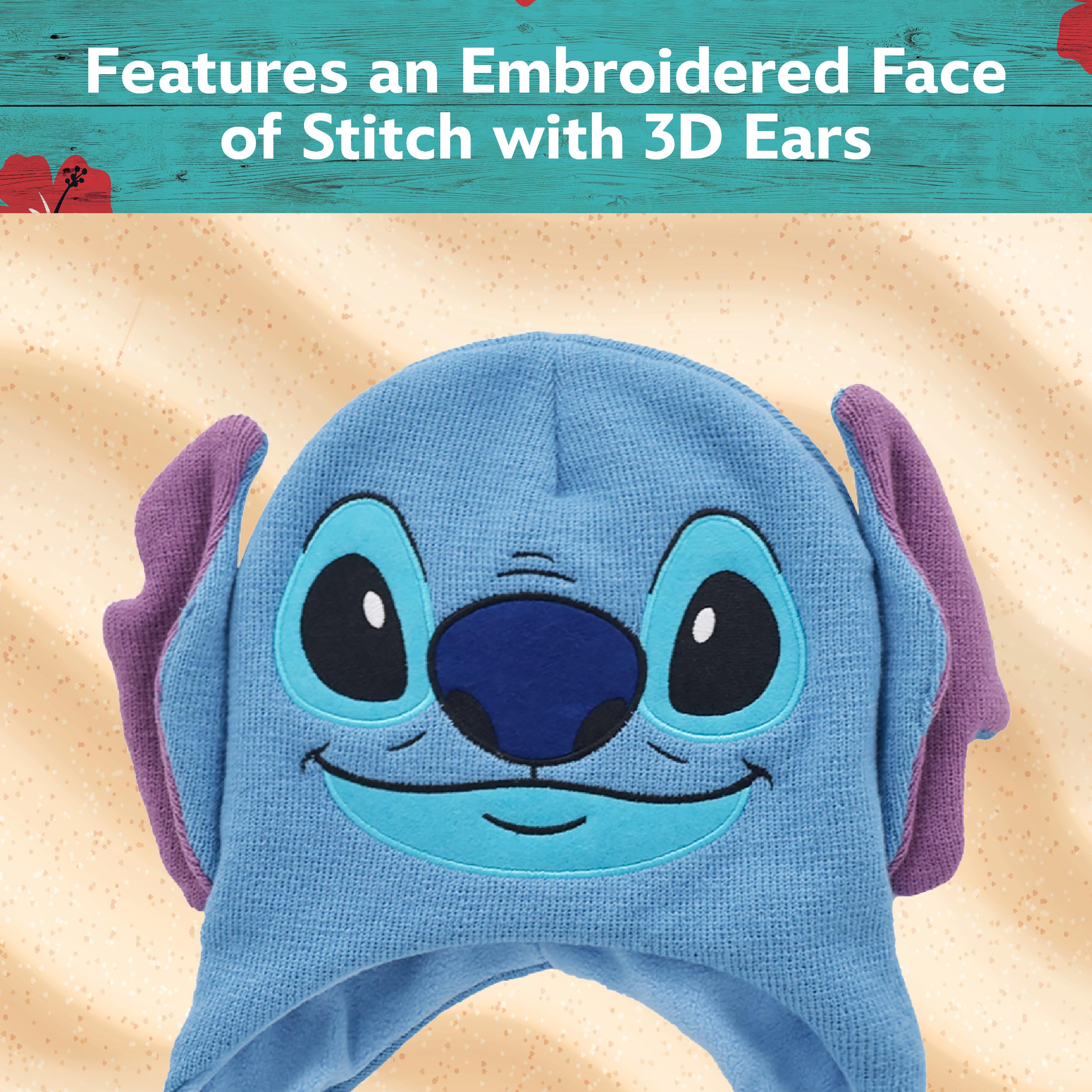 Foto 4 pulgar | Gorro De Invierno Disney Lilo And Stitch Estilo Peruano - Venta Internacional.