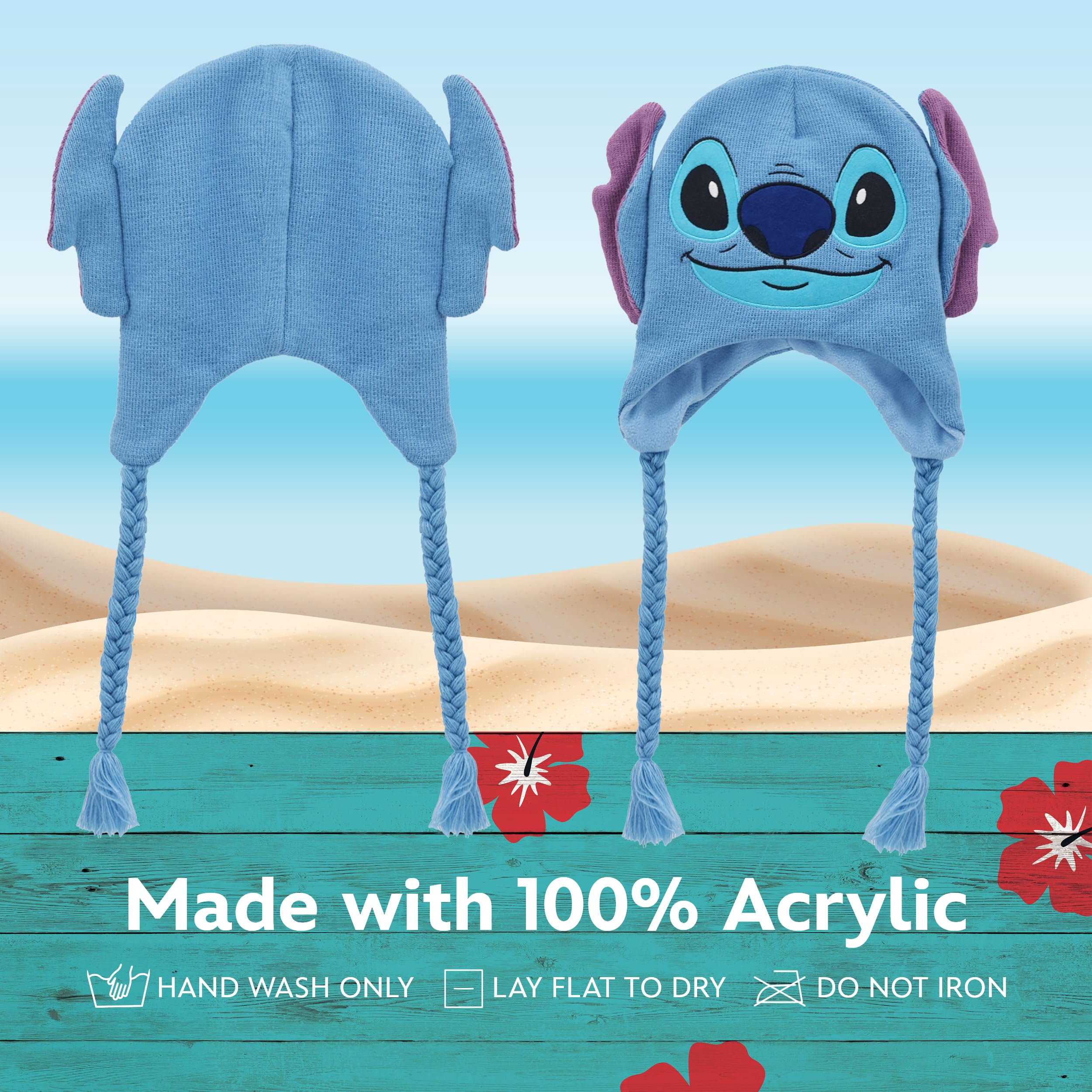 Foto 5 | Gorro De Invierno Disney Lilo And Stitch Estilo Peruano - Venta Internacional.